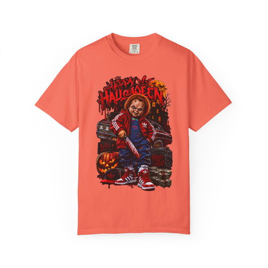 Urban Chucky Halloween T-Shirt — Streetwear Horror Graphic Tee