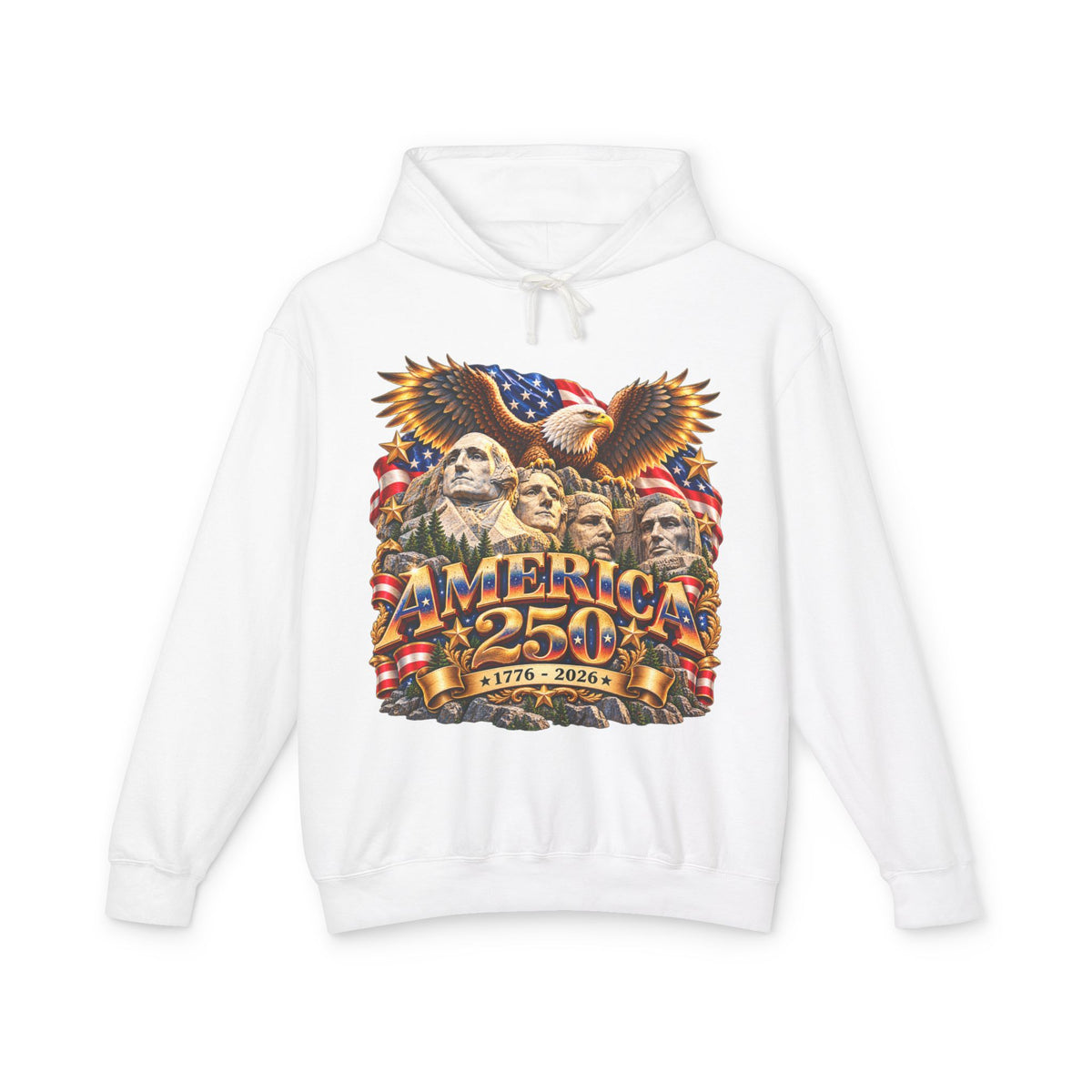 America 250th Anniversary Eagle Hoodie — Patriotic 1776–2026