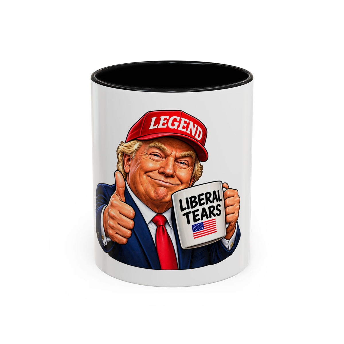 Trump Liberal Tears Ceramic Mug — Political Satire Coffee Cup