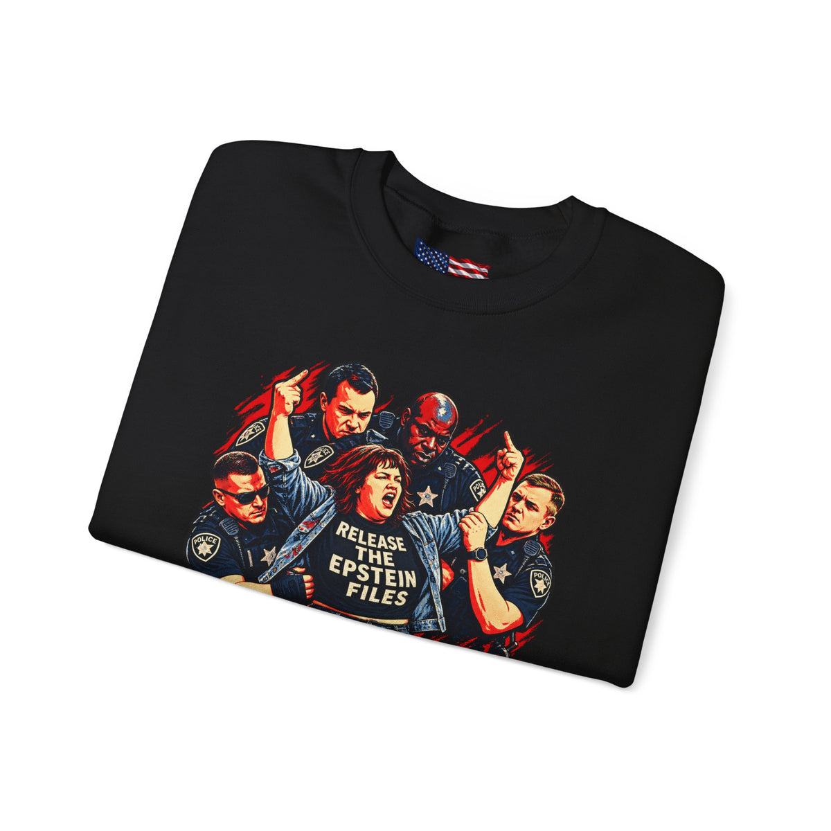 Release the Epstein Files Sweatshirt — Punched Not Silenced