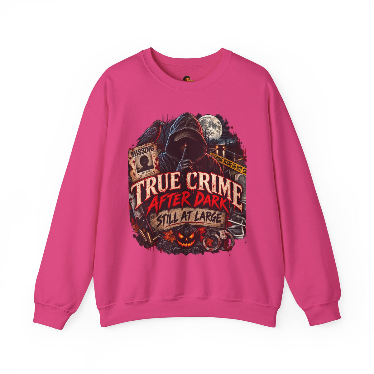 True Crime After Dark Sweatshirt — Halloween Crewneck