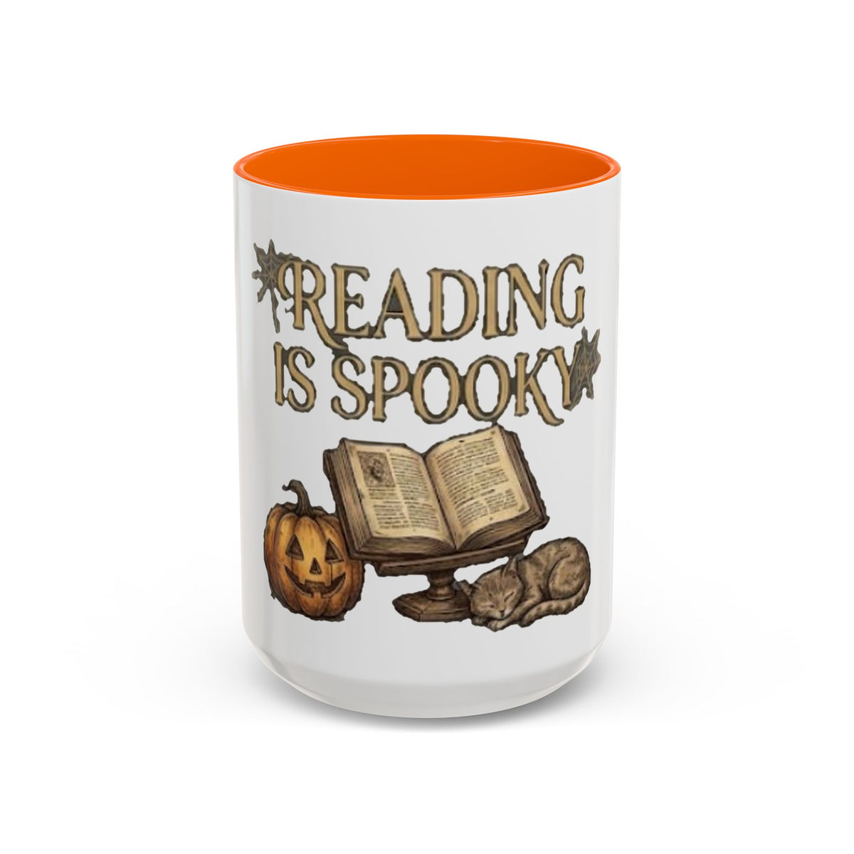 Reading Is Spooky Halloween Accent Mug — 11 & 15 oz