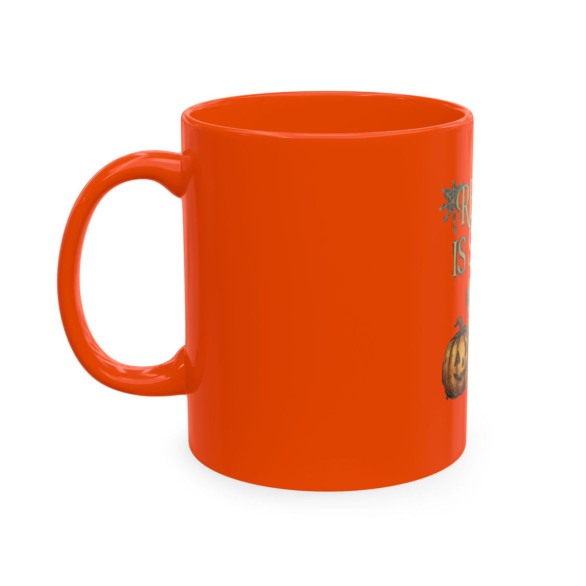 Reading Is Spooky Ceramic Mug — Halloween Coffee Cup