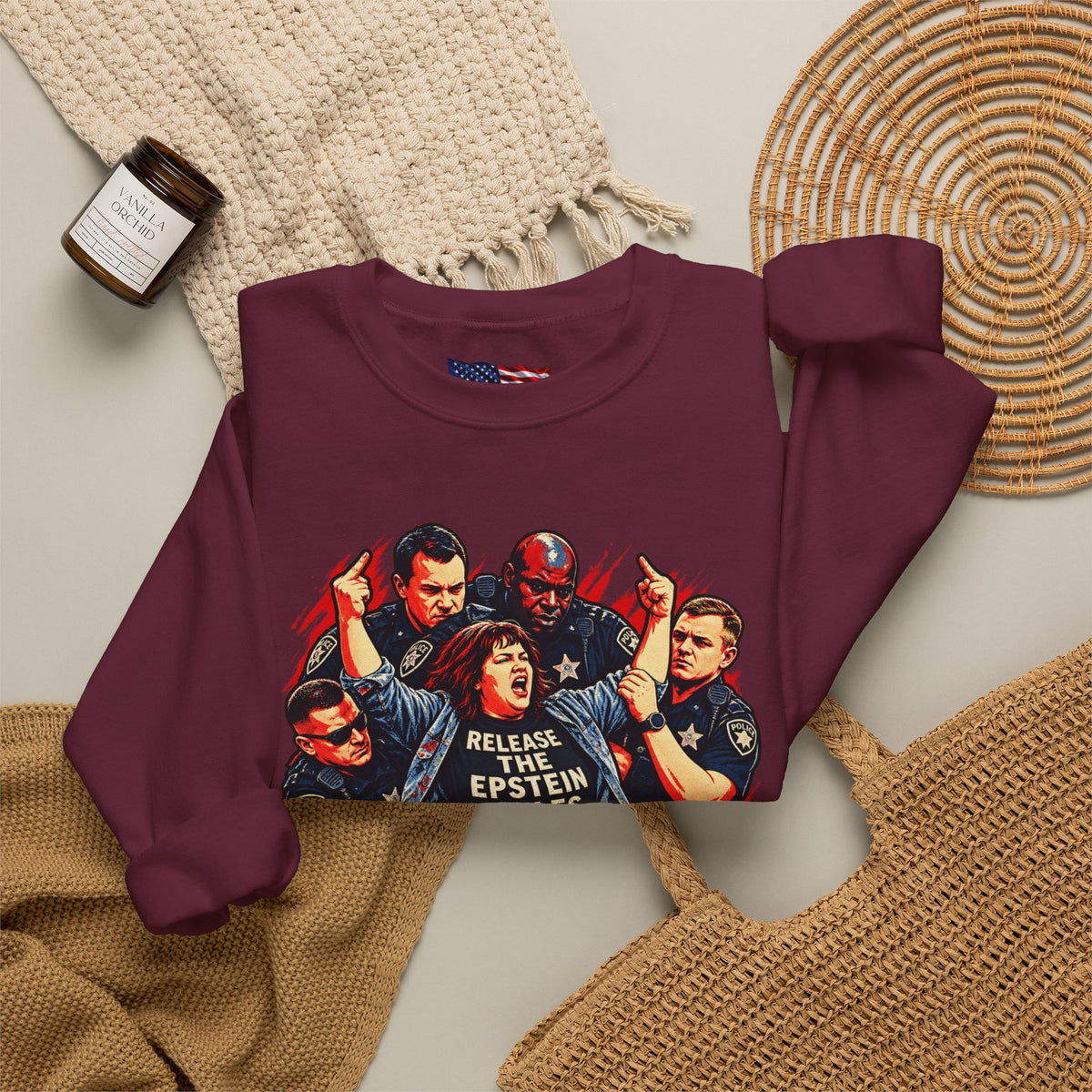 Release the Epstein Files Sweatshirt — Punched Not Silenced
