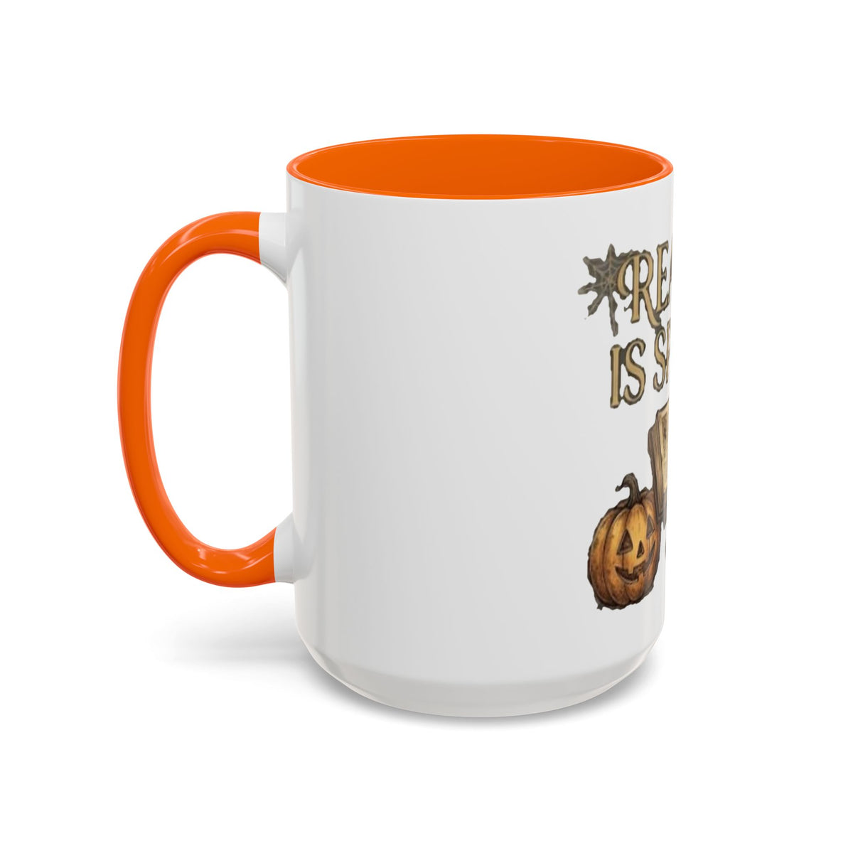 Reading Is Spooky Halloween Accent Mug — 11 & 15 oz