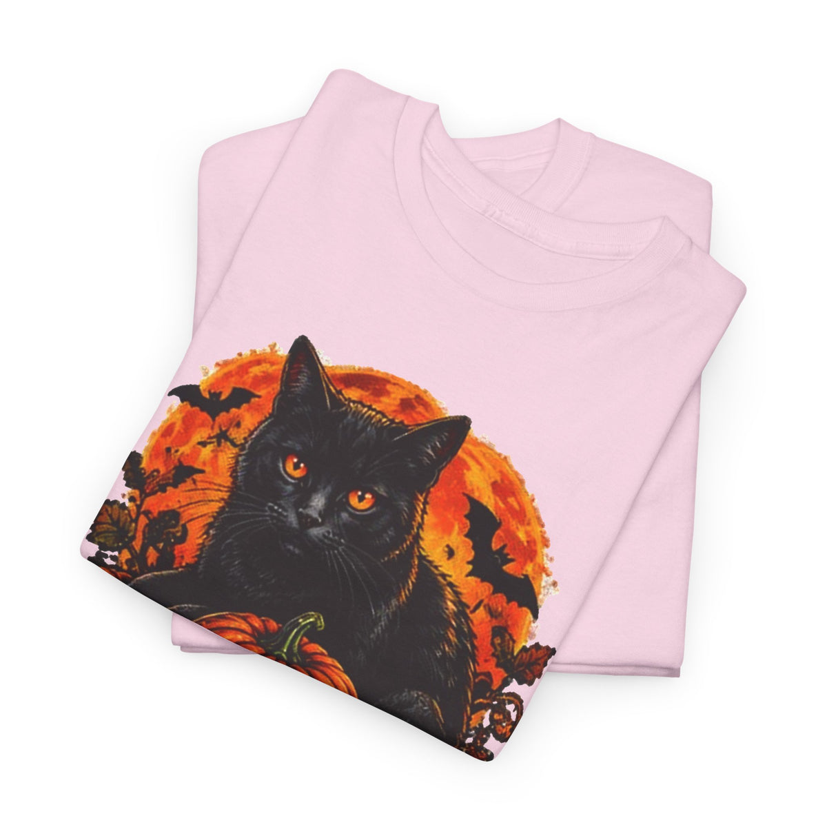 Stay Spooky Black Cat T-Shirt — Jack-O'-Lantern Halloween Tee