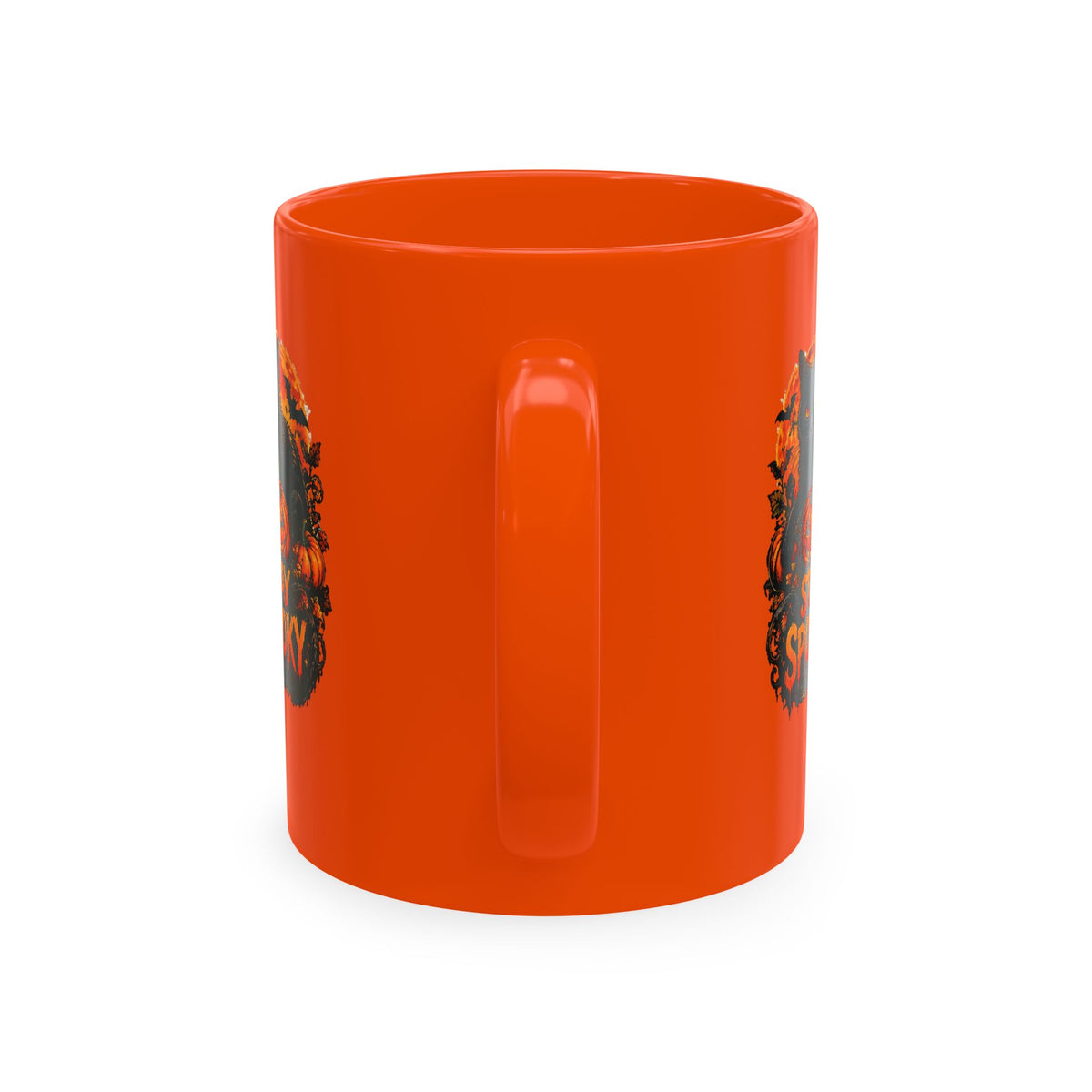 Stay Spooky Black Cat & Pumpkin Ceramic Coffee Mug