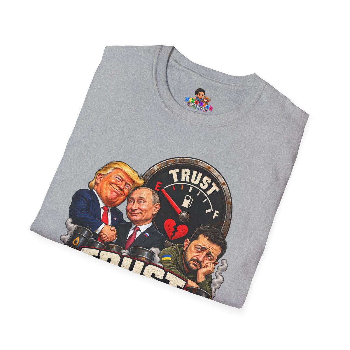 Trust Low Fuel T-Shirt — Political Satire Graphic Tee