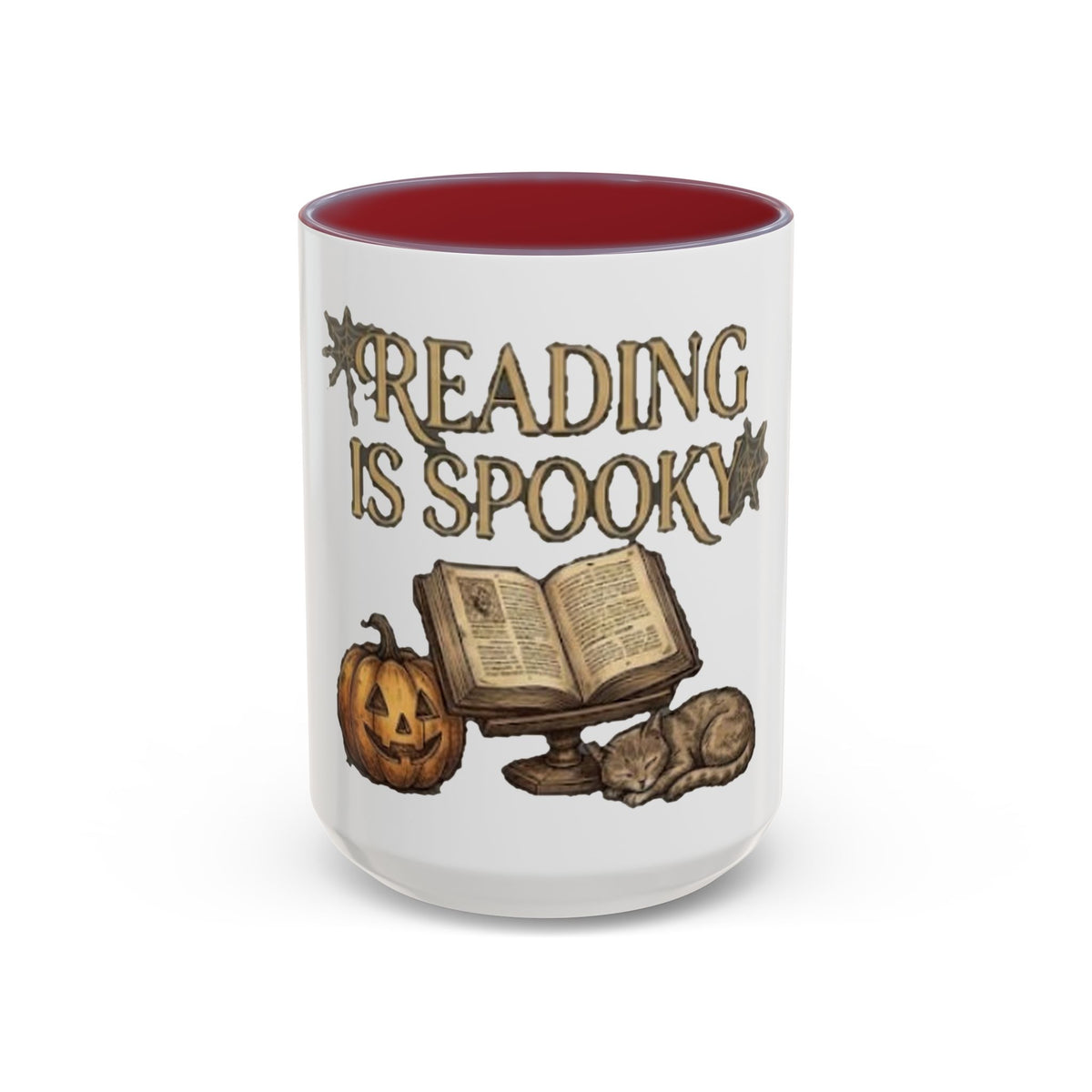 Reading Is Spooky Halloween Accent Mug — 11 & 15 oz