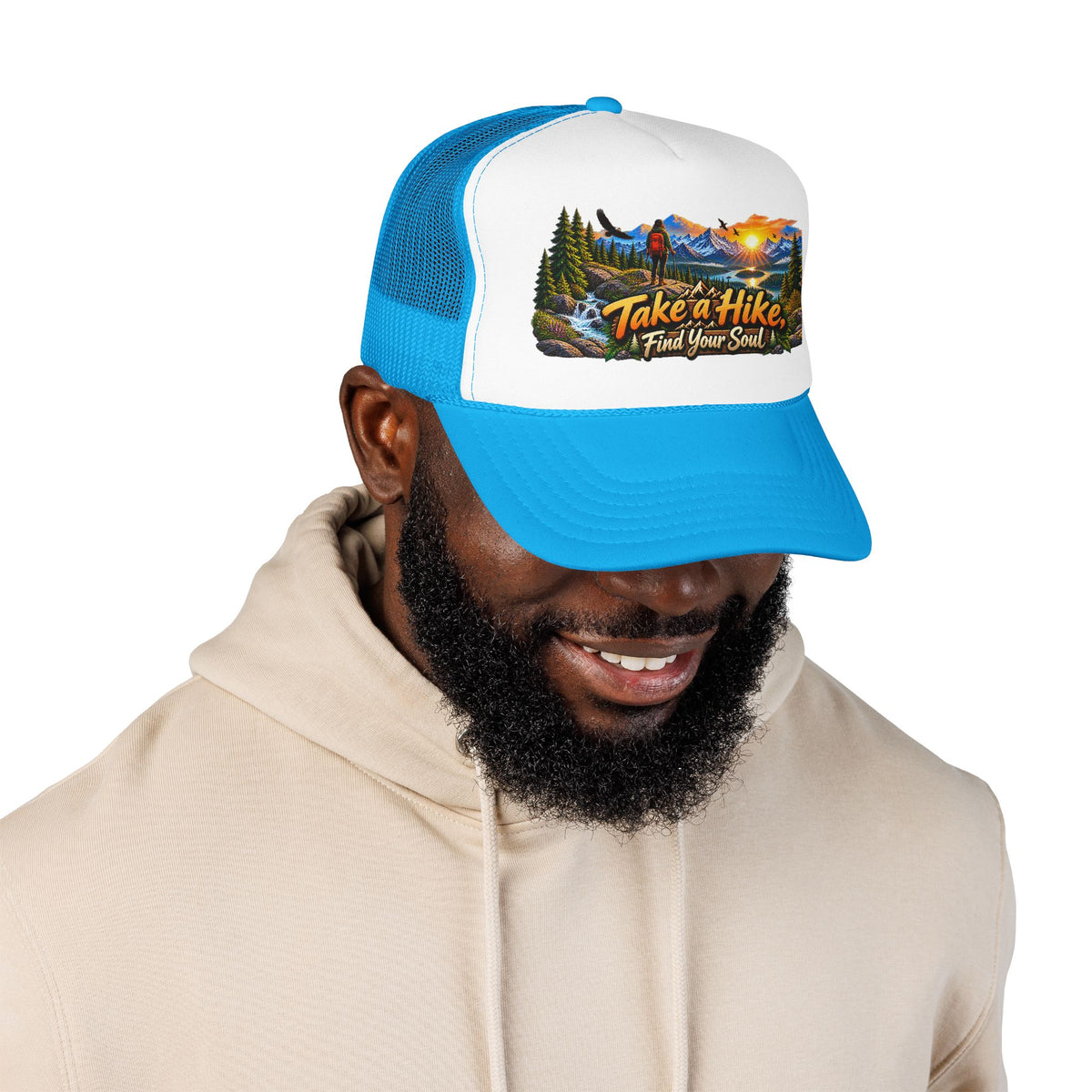 Custom Otto Foam Front Trucker Hat Snapback Mesh Cap