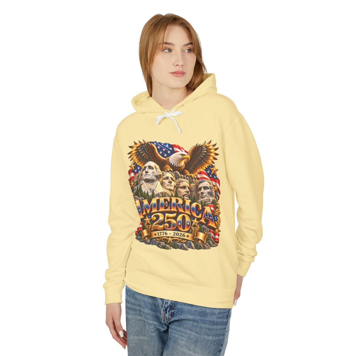 America 250th Anniversary Eagle Hoodie — Patriotic 1776–2026