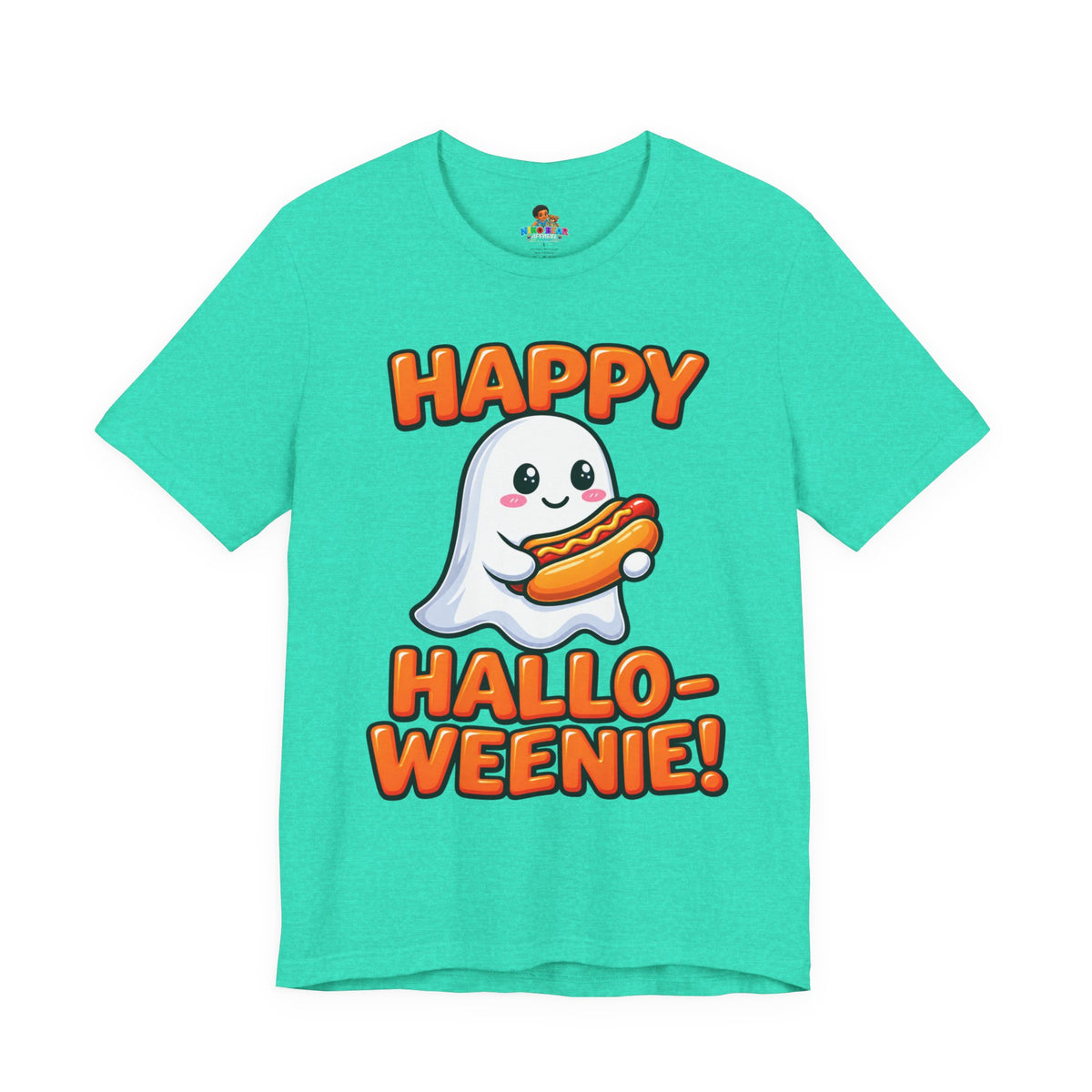 Happy Hallo-Weenie Ghost T-Shirt — Funny Halloween Tee