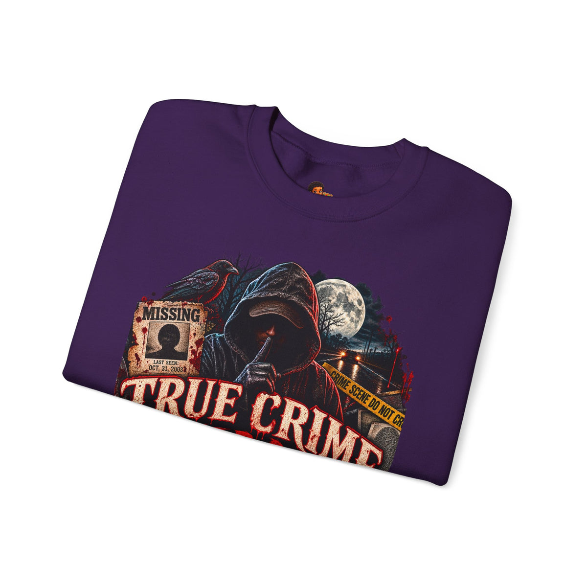 True Crime After Dark Sweatshirt — Halloween Crewneck