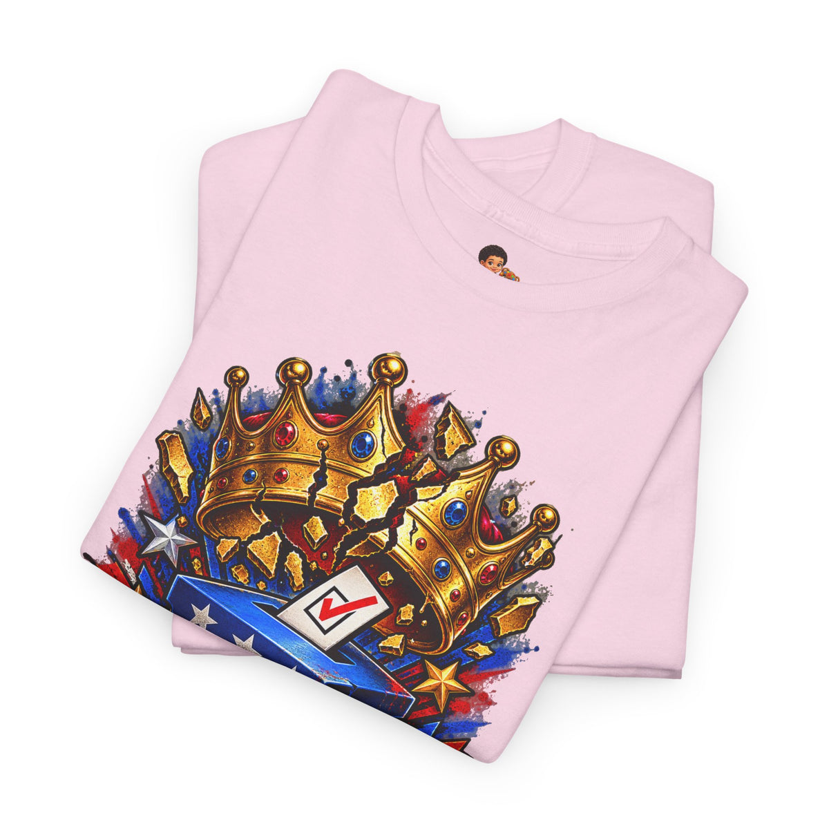 Midterms No Kings T-Shirt — Unisex Heavy Cotton Graphic Tee