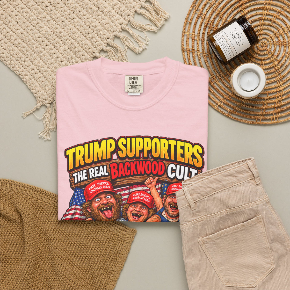 Backwood Cult Anti-Trump T-Shirt — Political Satire Graphic Tee