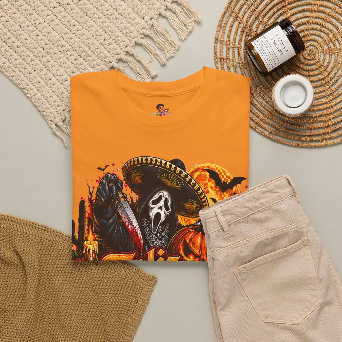 Feliz Halloween Ghostface T-Shirt — Sombrero Graphic Tee