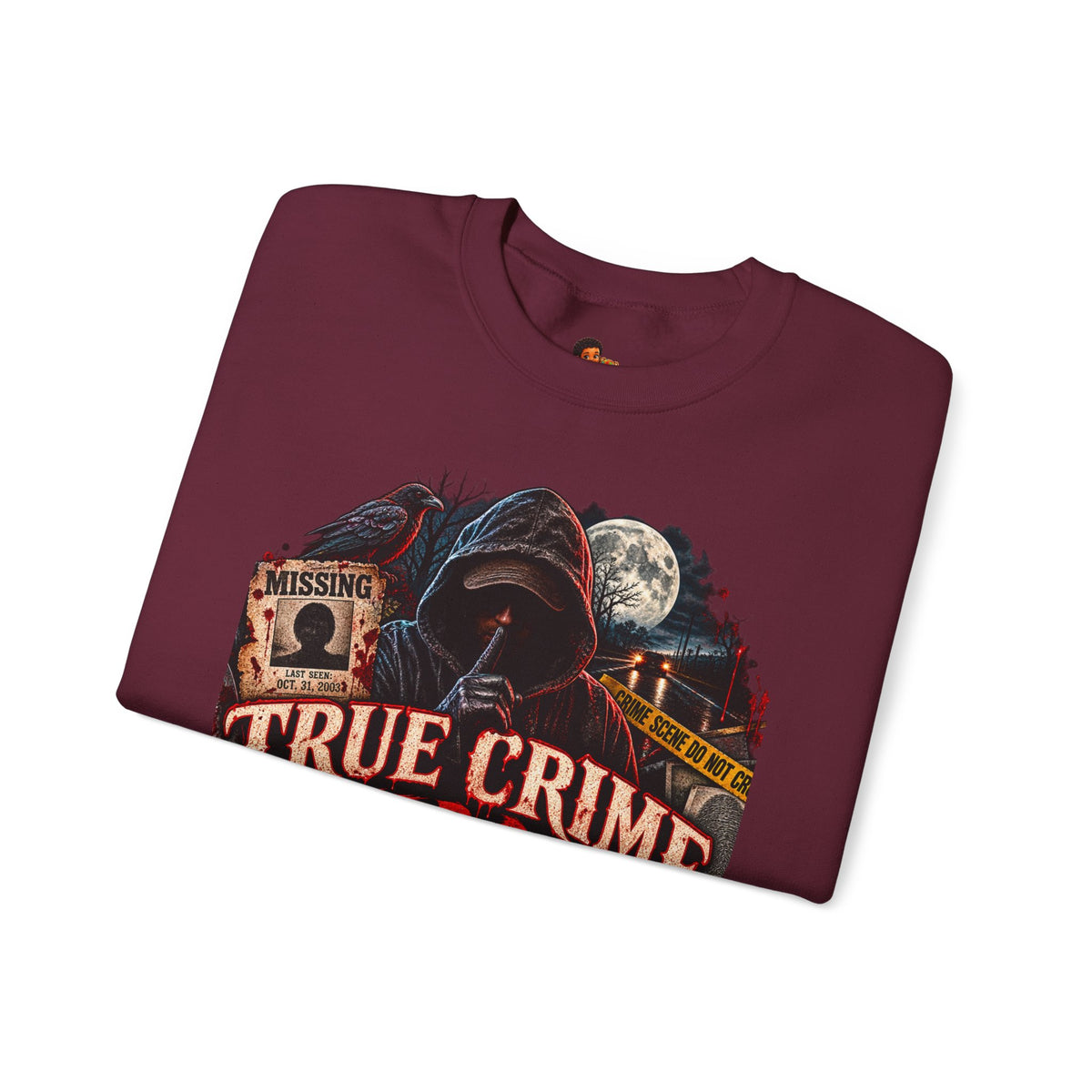 True Crime After Dark Sweatshirt — Halloween Crewneck
