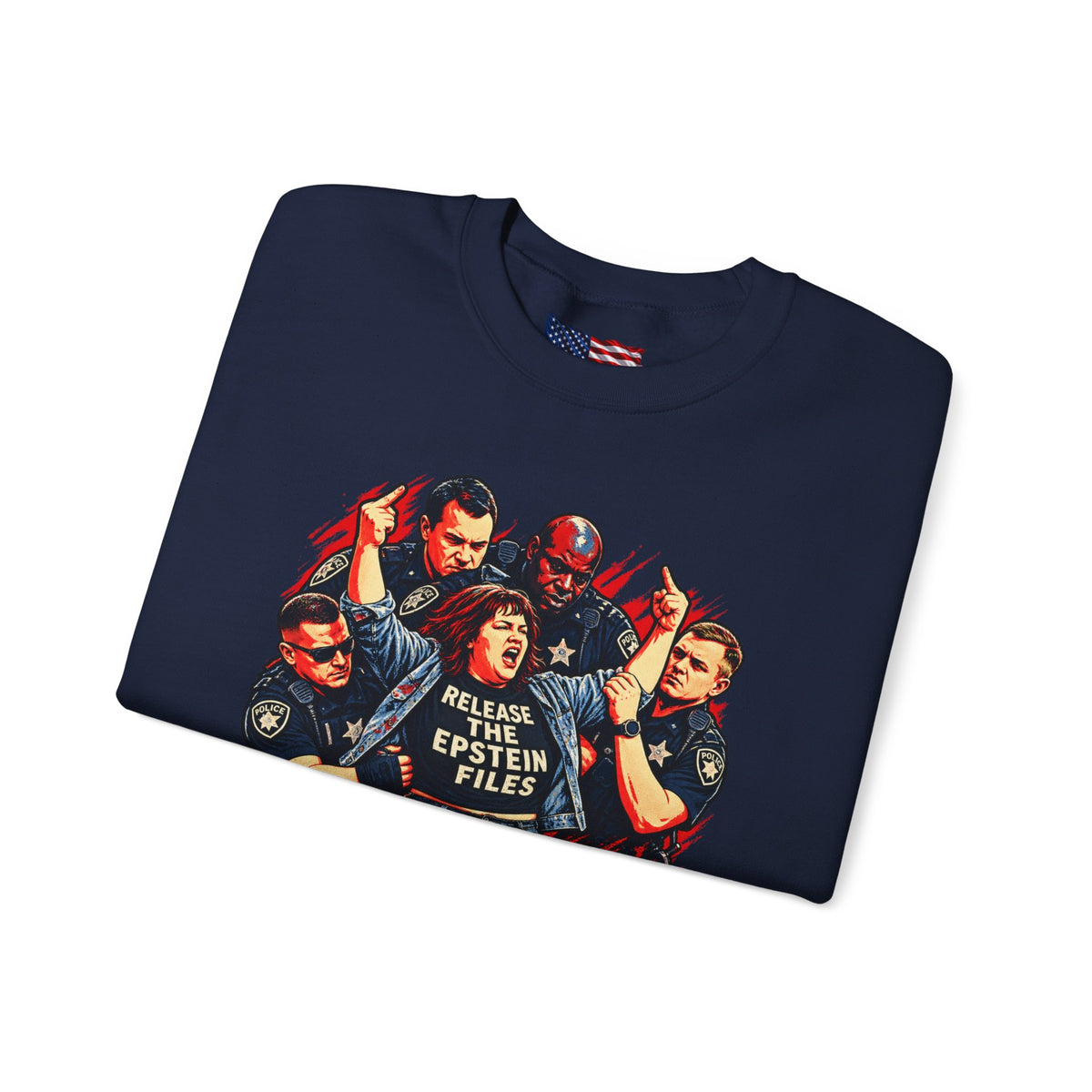 Release the Epstein Files Sweatshirt — Punched Not Silenced