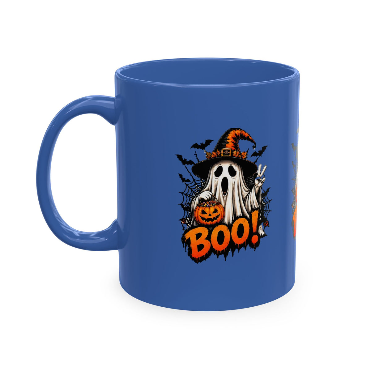 BOO Ghost Ceramic Mug — 11 oz Halloween Coffee Cup