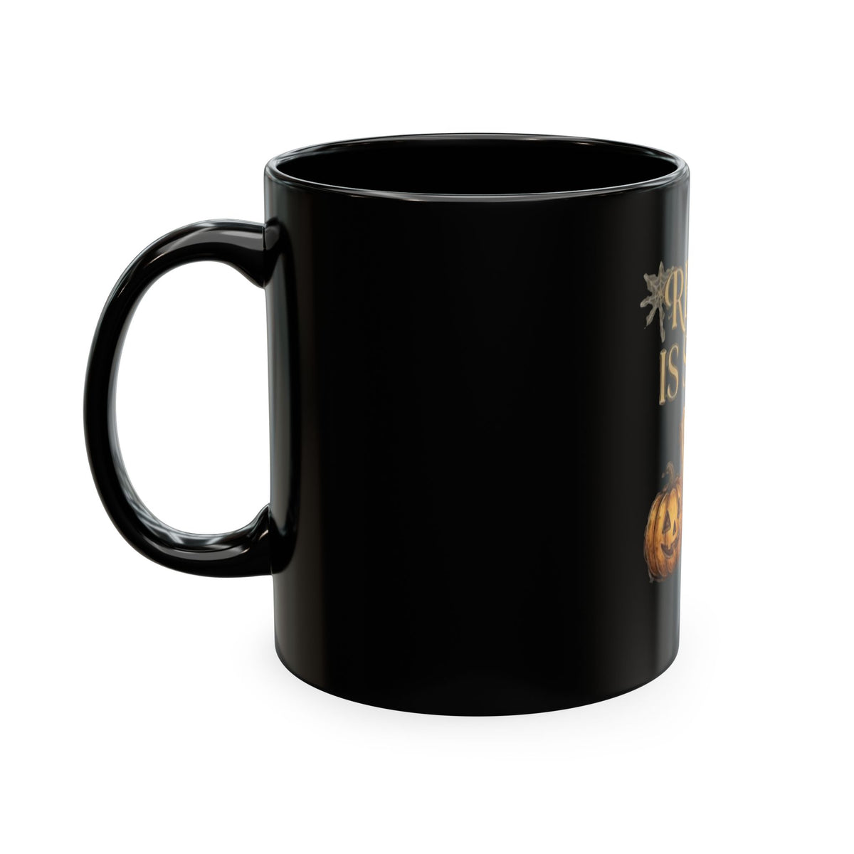 Reading Is Spooky Ceramic Mug — Halloween Coffee Cup