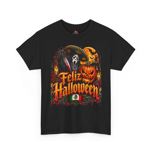 Feliz Halloween Ghostface T-Shirt — Sombrero Graphic Tee