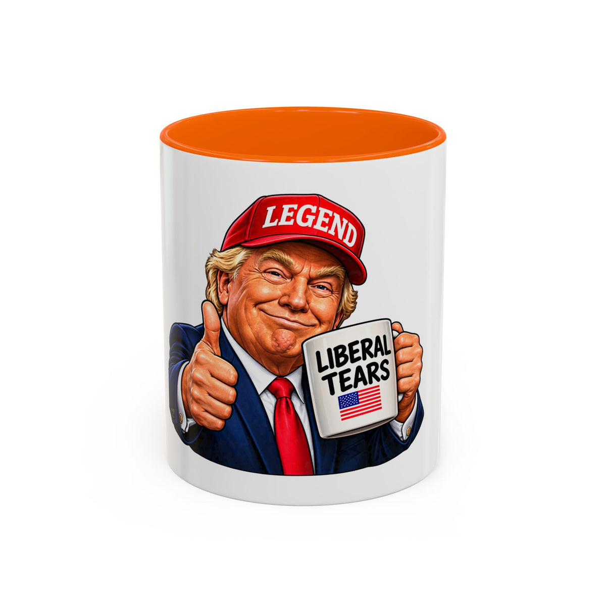 Trump Liberal Tears Ceramic Mug — Political Satire Coffee Cup
