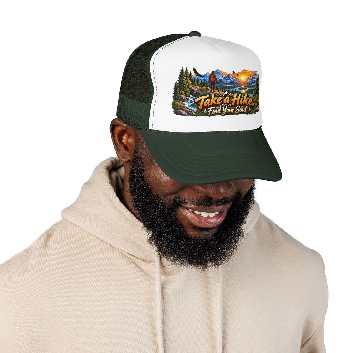 Custom Otto Foam Front Trucker Hat Snapback Mesh Cap
