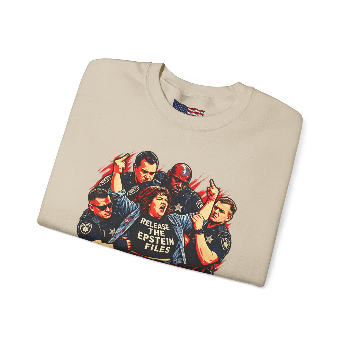 Release the Epstein Files Sweatshirt — Punched Not Silenced