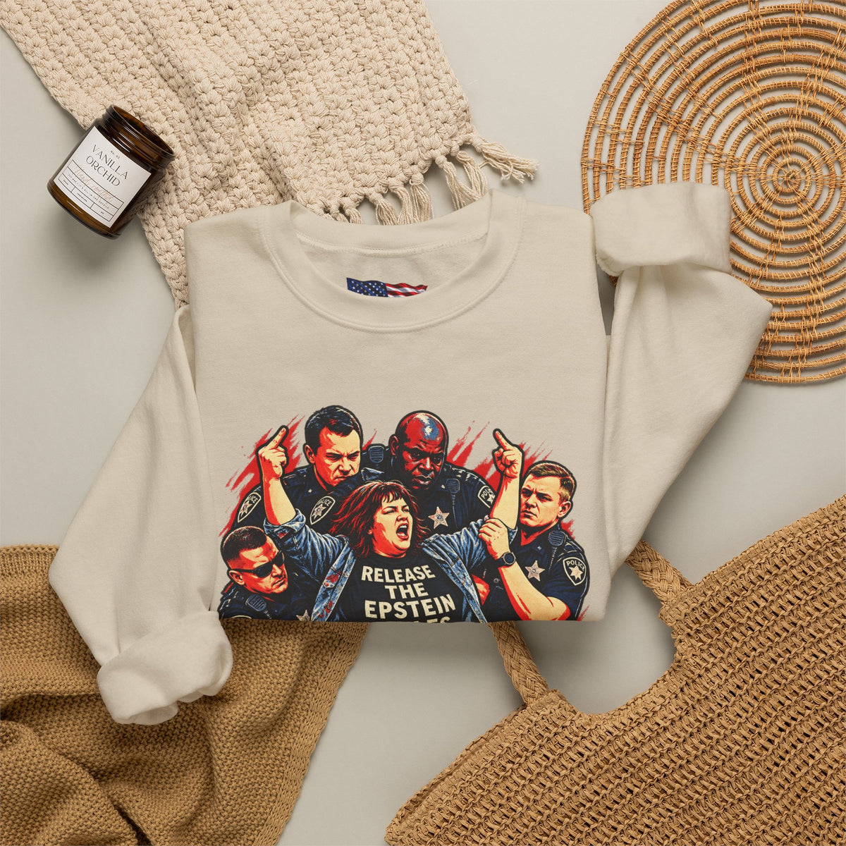 Release the Epstein Files Sweatshirt — Punched Not Silenced