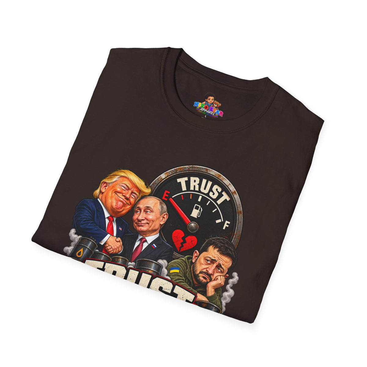 Trust Low Fuel T-Shirt — Political Satire Graphic Tee