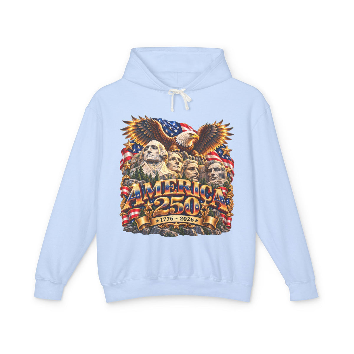 America 250th Anniversary Eagle Hoodie — Patriotic 1776–2026
