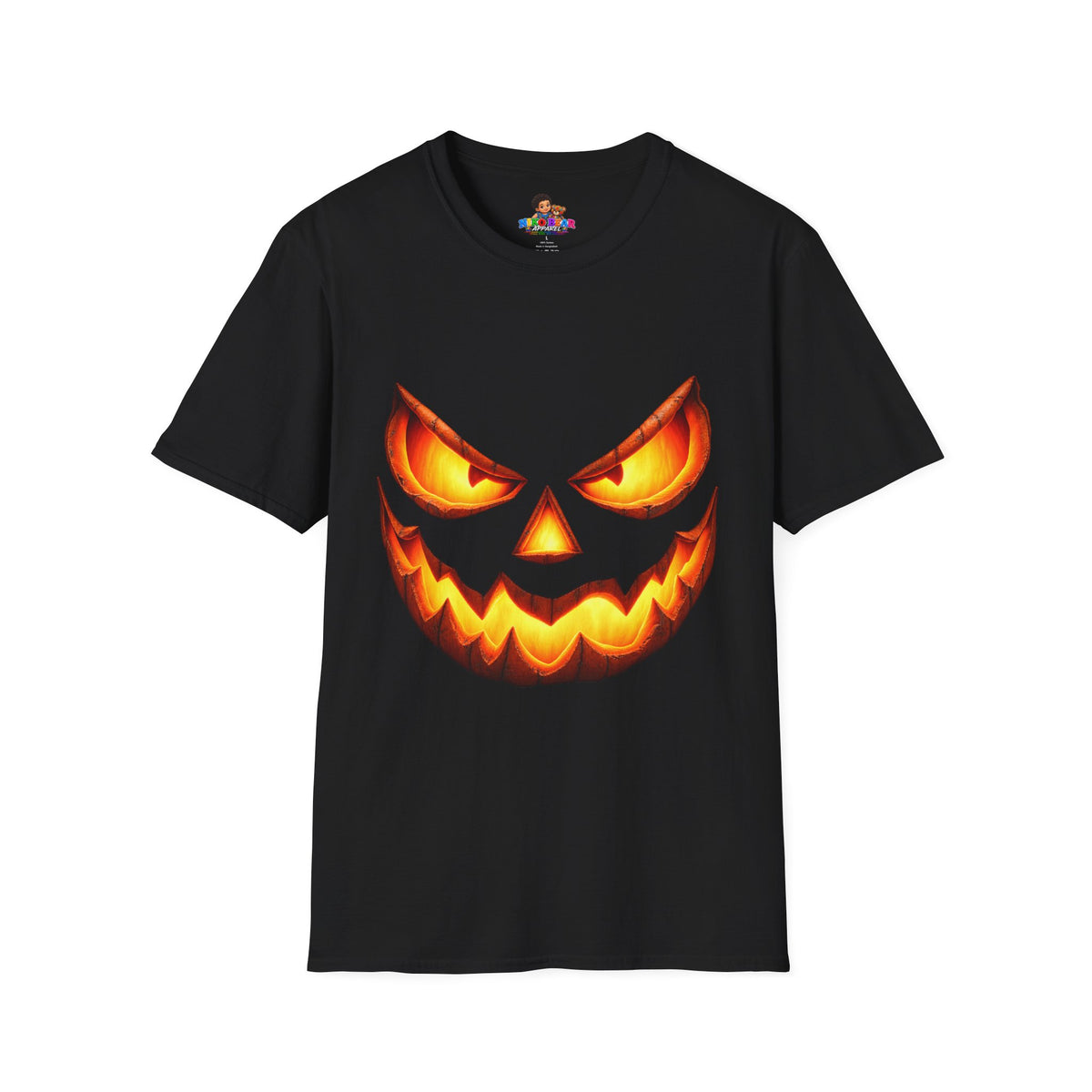 NikoBear Glowing Jack-O'-Lantern Halloween Unisex Softstyle T-Shirt