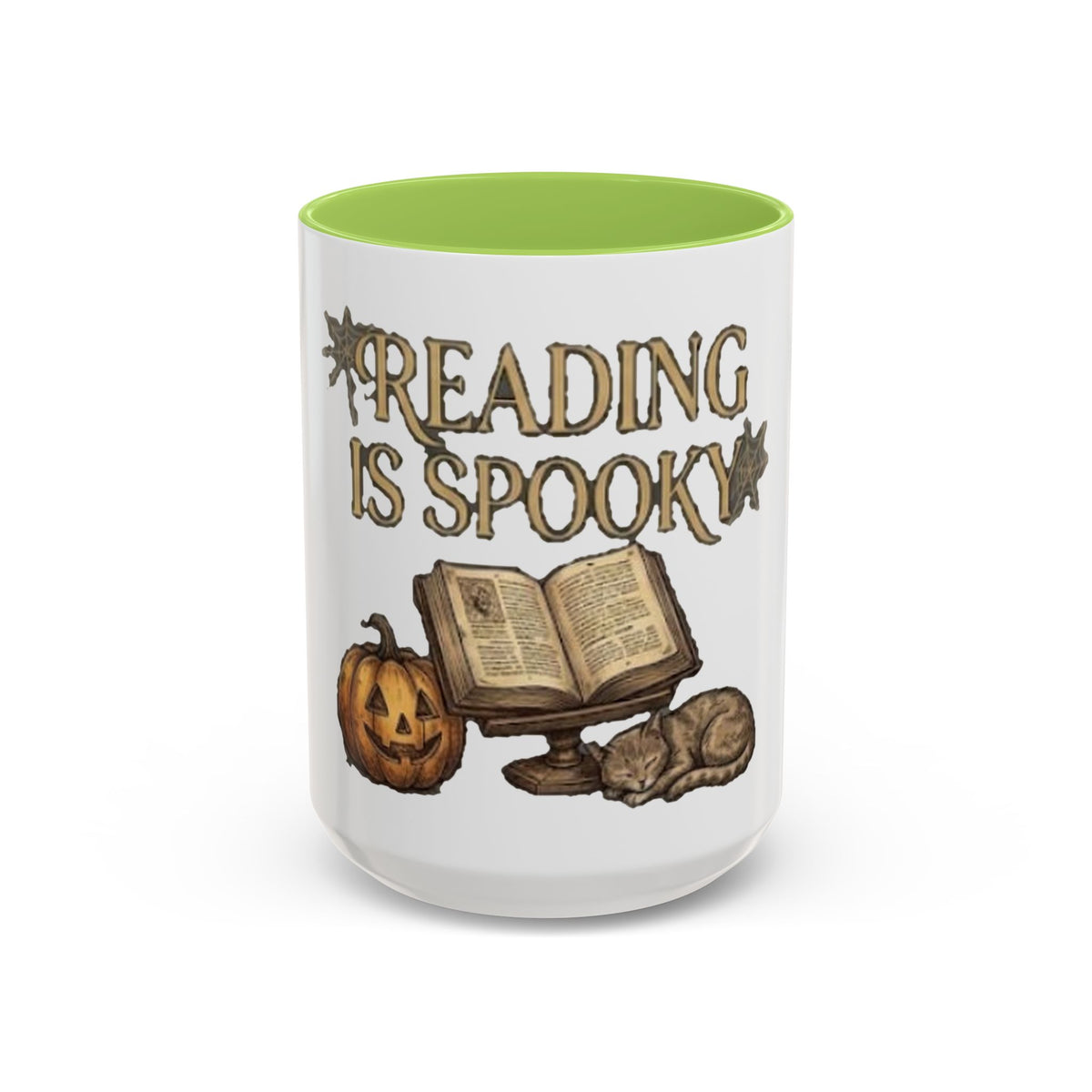 Reading Is Spooky Halloween Accent Mug — 11 & 15 oz