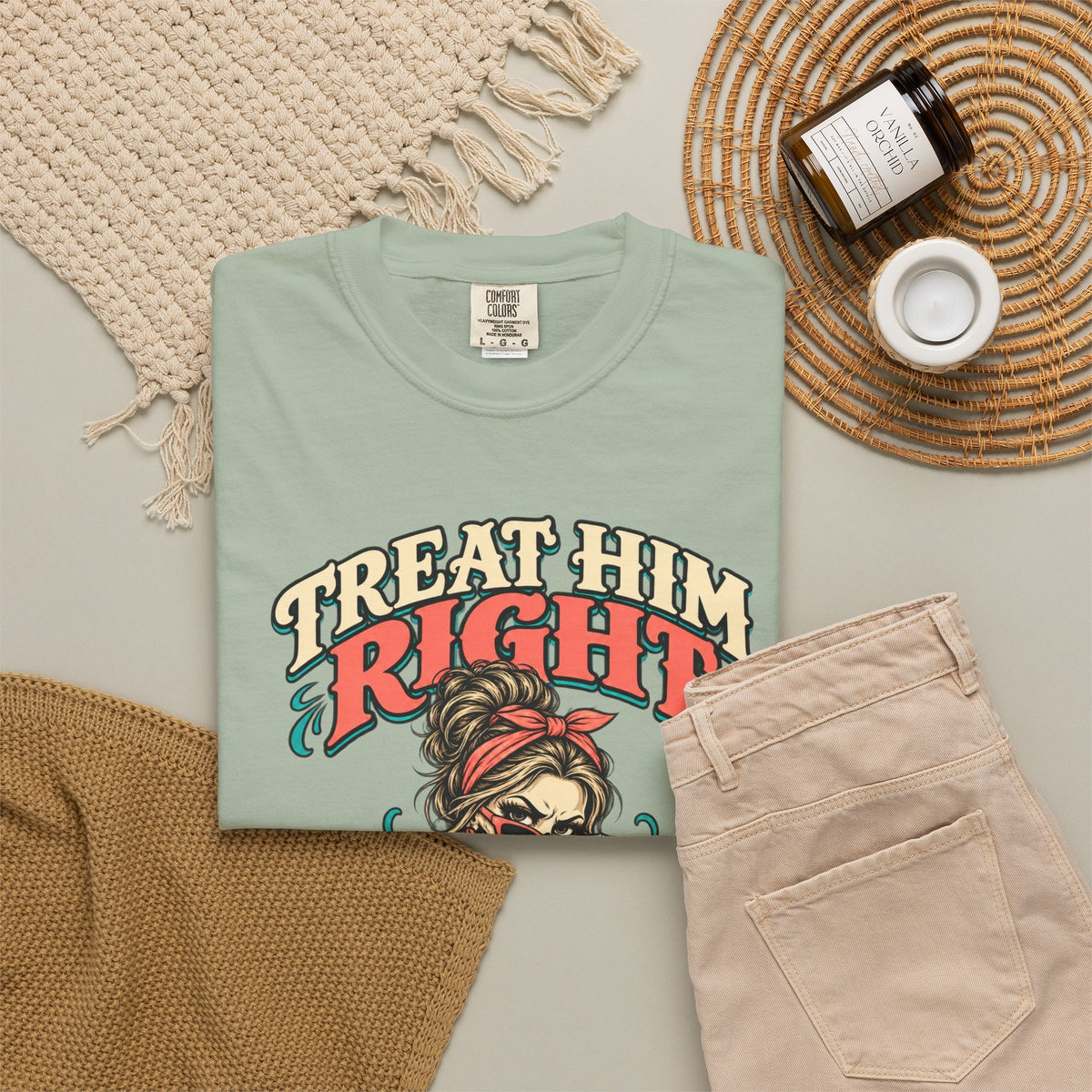 Funny Skeleton Graphic Tee - Treat Him Right I'm Much Funnier When I Like You Shirt
