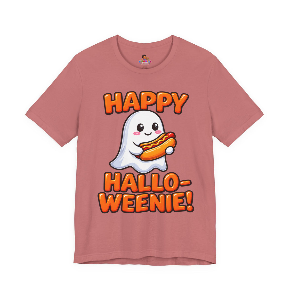 Happy Hallo-Weenie Ghost T-Shirt — Funny Halloween Tee