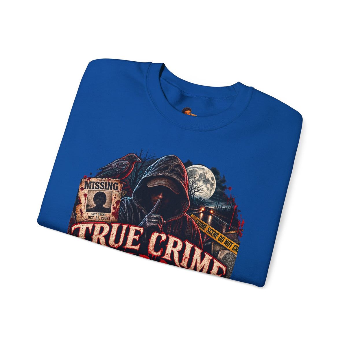 True Crime After Dark Sweatshirt — Halloween Crewneck