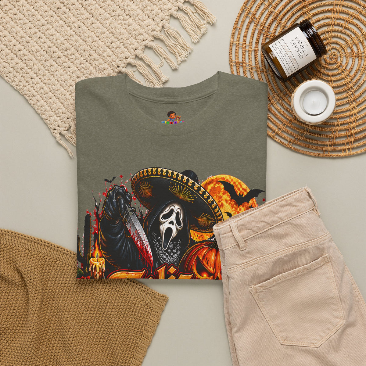 Feliz Halloween Ghostface T-Shirt — Sombrero Graphic Tee