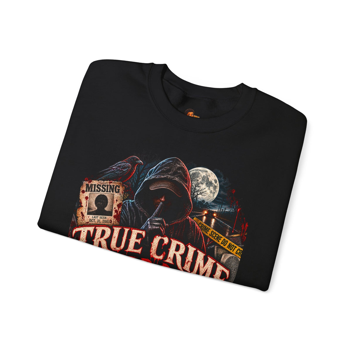 True Crime After Dark Sweatshirt — Halloween Crewneck