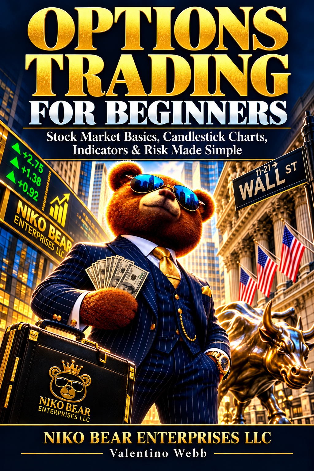 Options Trading for Beginners, a 91-page digital PDF guide by Valentino Webb