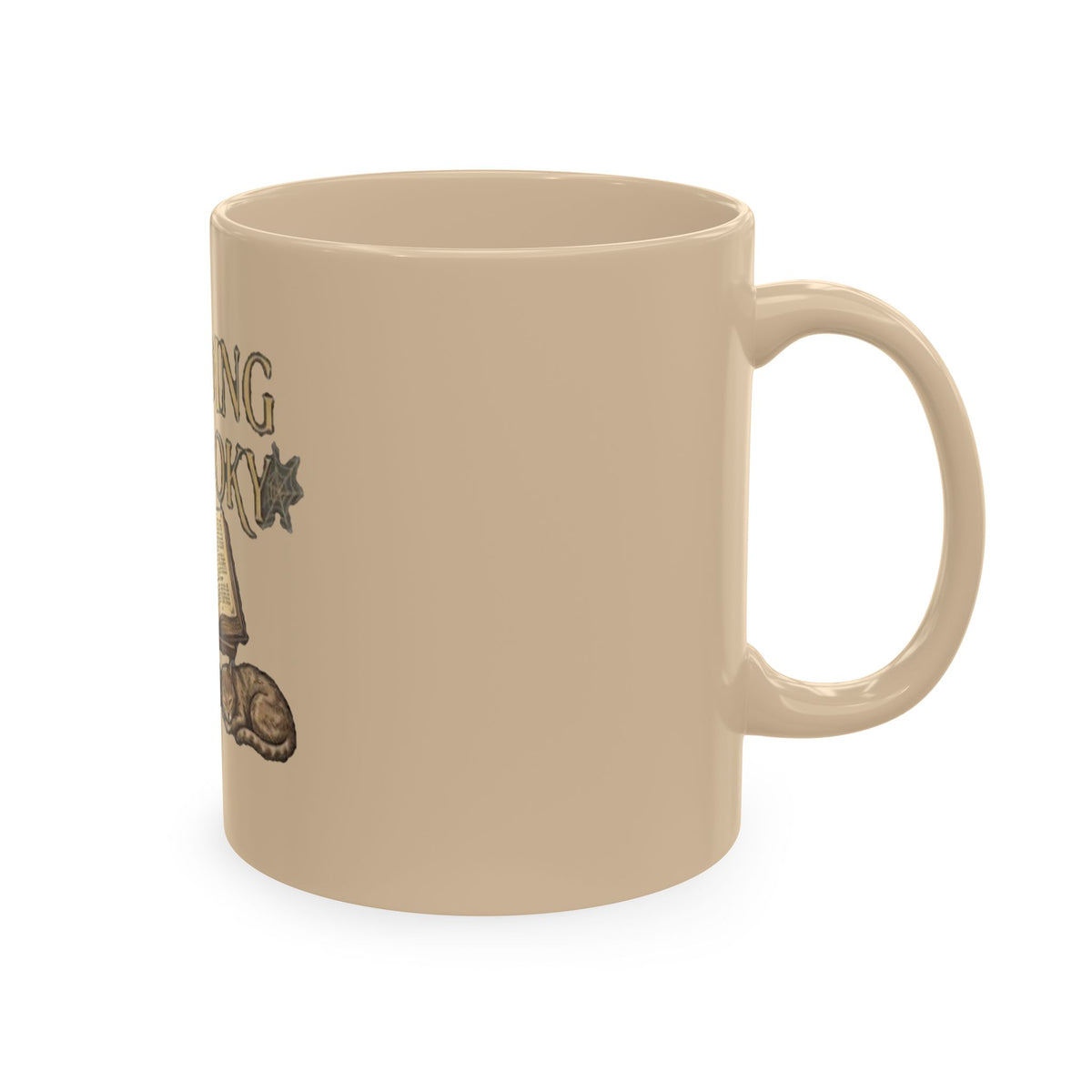 Reading Is Spooky Ceramic Mug — Halloween Coffee Cup