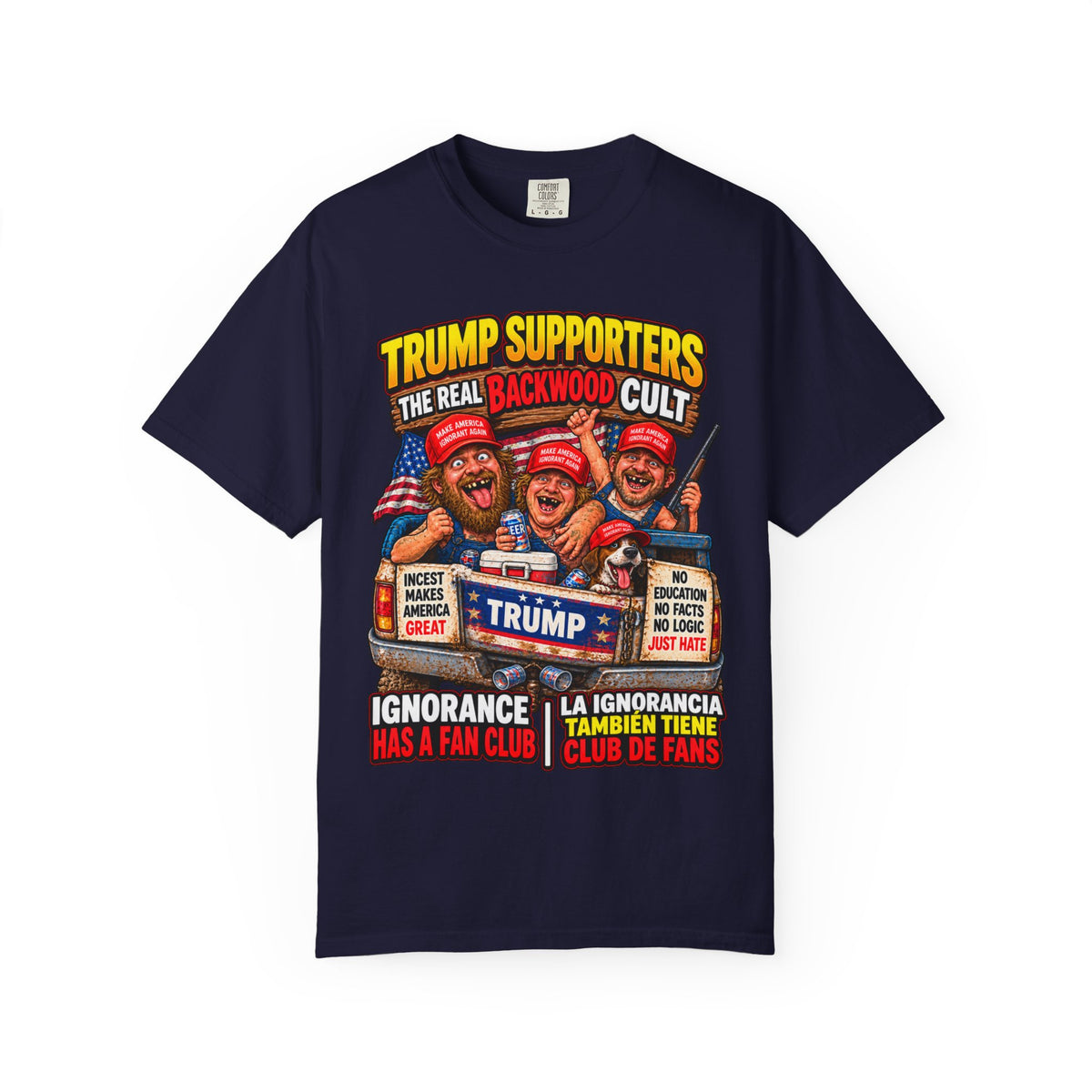 Backwood Cult Anti-Trump T-Shirt — Political Satire Graphic Tee