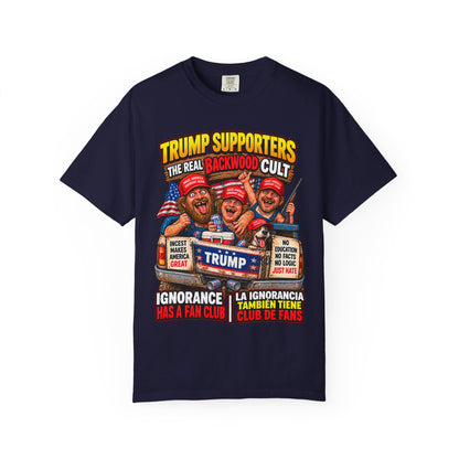 Backwood Cult Anti-Trump T-Shirt — Political Satire Graphic Tee