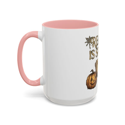 Reading Is Spooky Halloween Accent Mug — 11 & 15 oz