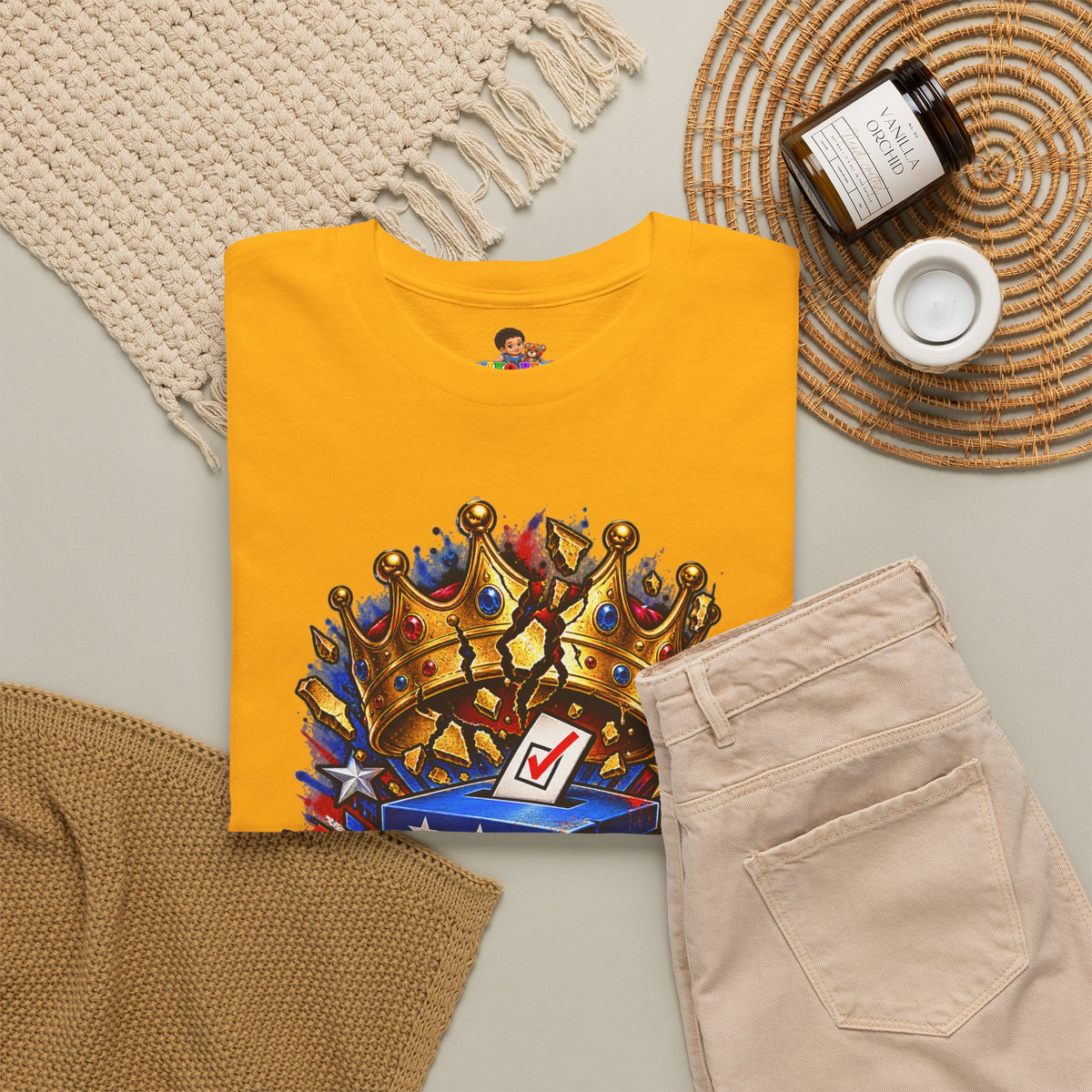 Midterms No Kings T-Shirt — Unisex Heavy Cotton Graphic Tee