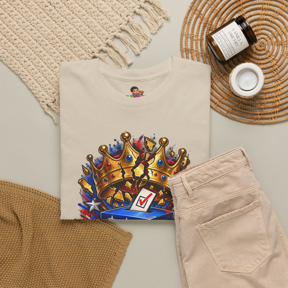 Midterms No Kings T-Shirt — Unisex Heavy Cotton Graphic Tee