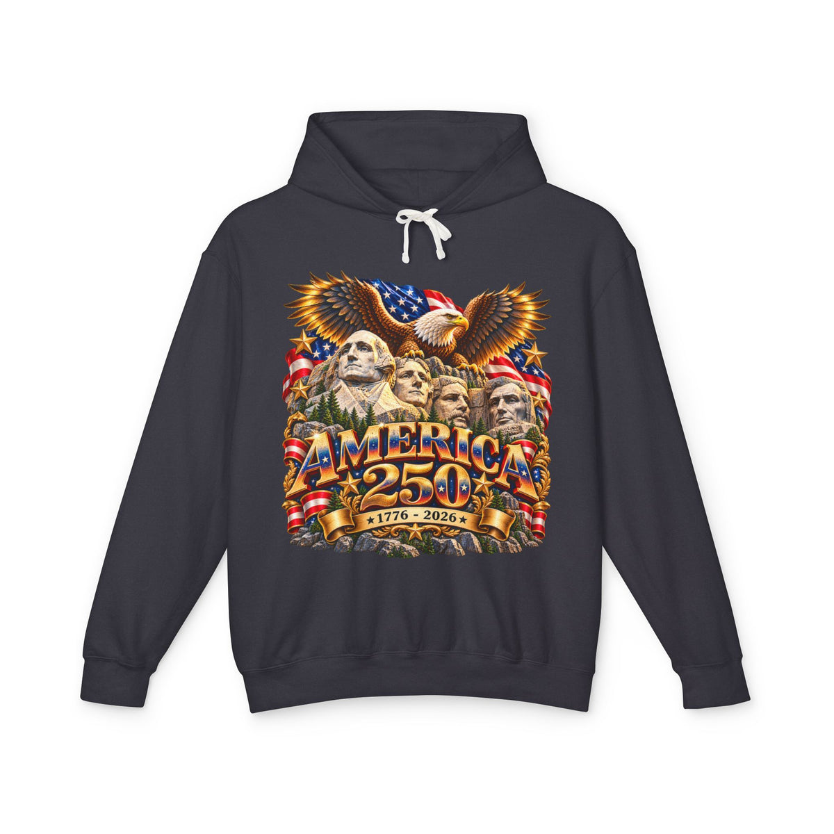 America 250th Anniversary Eagle Hoodie — Patriotic 1776–2026
