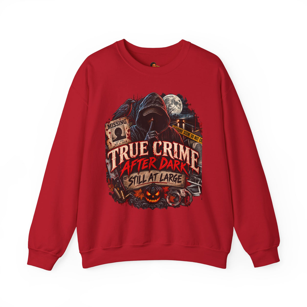 True Crime After Dark Sweatshirt — Halloween Crewneck