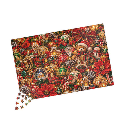 Festive Christmas Ornaments Jigsaw Puzzle for Adults & Kids