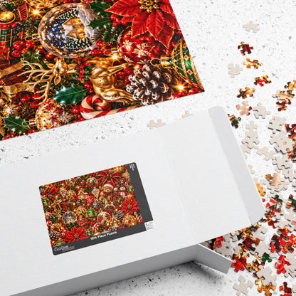 Festive Christmas Ornaments Jigsaw Puzzle for Adults & Kids