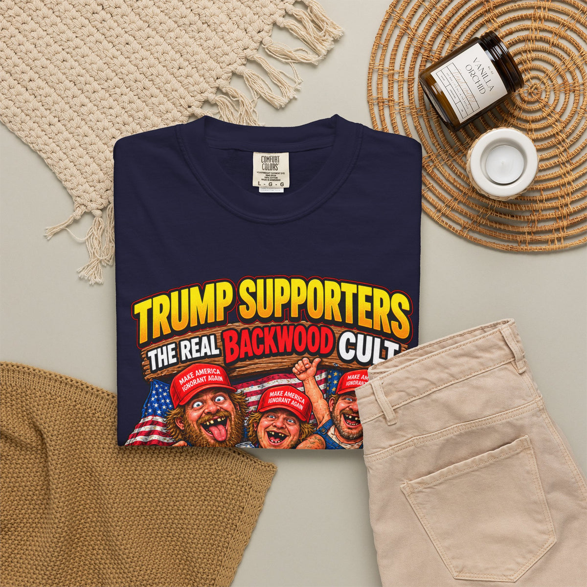 Backwood Cult Anti-Trump T-Shirt — Political Satire Graphic Tee
